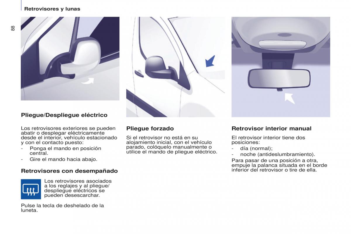 Peugeot Partner II 2 manual del propietario / page 90