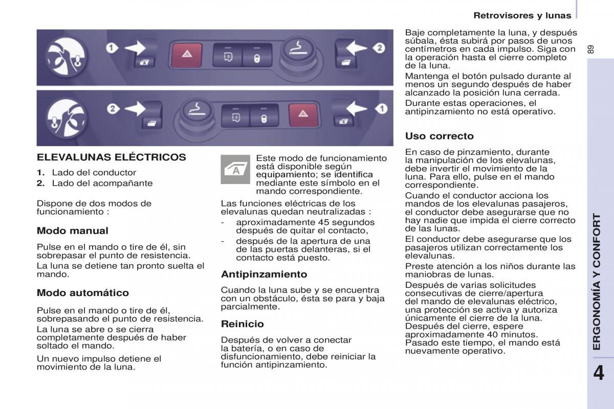 Peugeot Partner II 2 manual del propietario / page 91