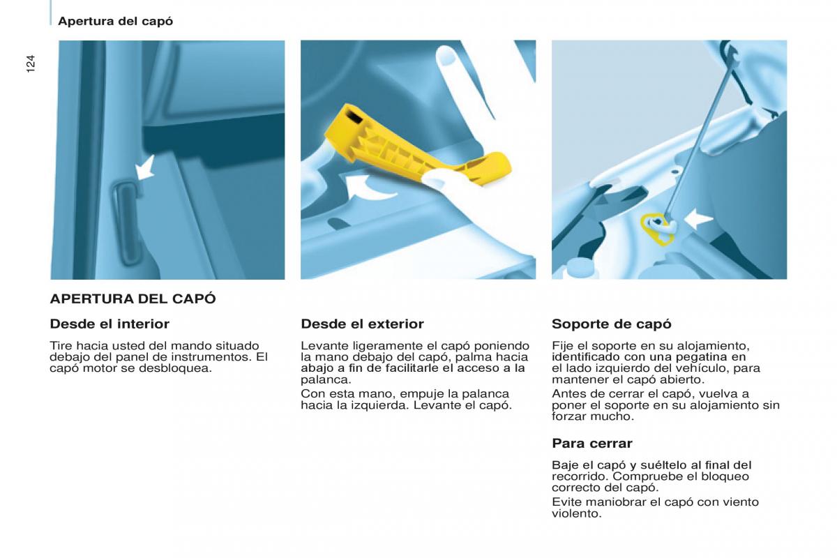 Peugeot Partner II 2 manual del propietario / page 126