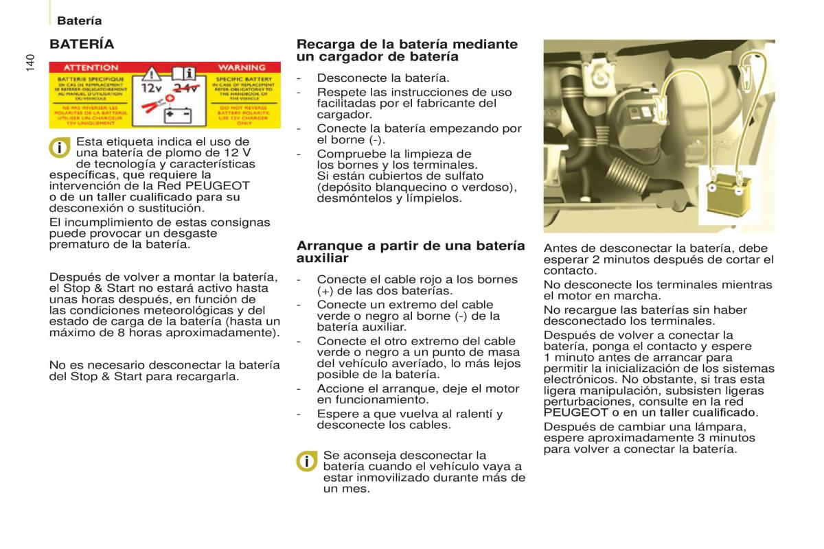 Peugeot Partner II 2 manual del propietario / page 142