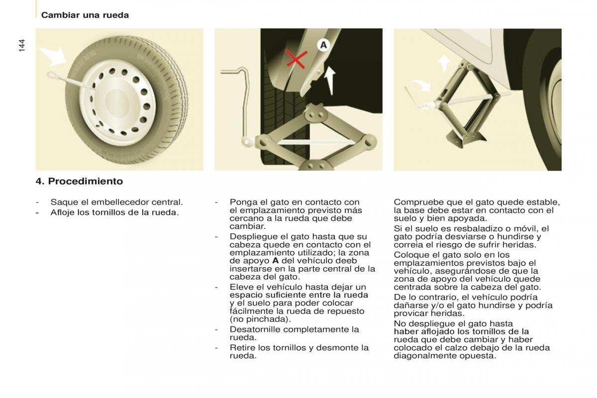 Peugeot Partner II 2 manual del propietario / page 146