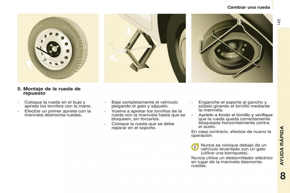 Peugeot Partner II 2 manual del propietario / page 147