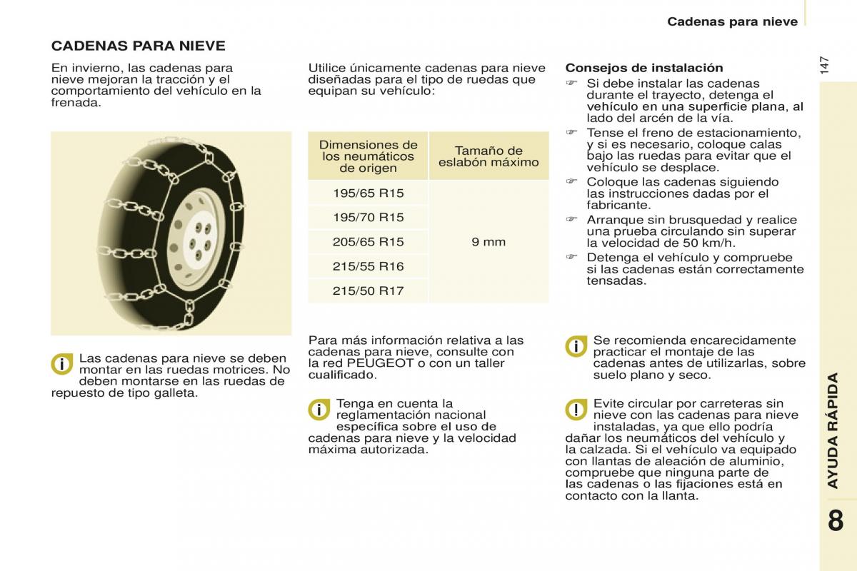 Peugeot Partner II 2 manual del propietario / page 149