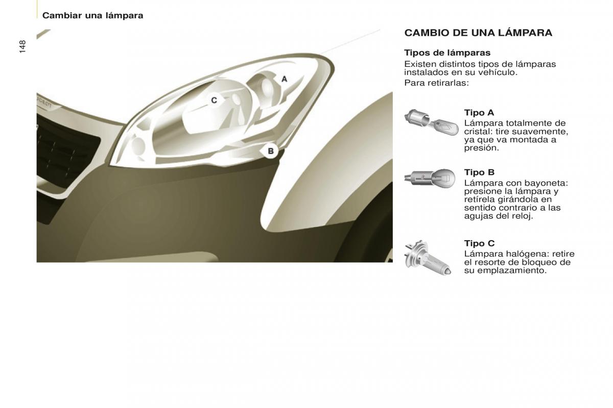 Peugeot Partner II 2 manual del propietario / page 150