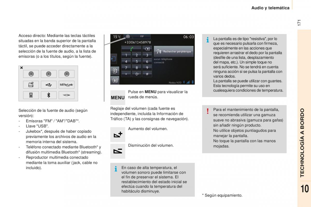 Peugeot Partner II 2 manual del propietario / page 173