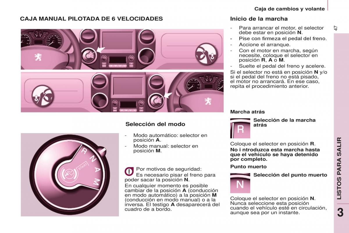 Peugeot Partner II 2 manual del propietario / page 49