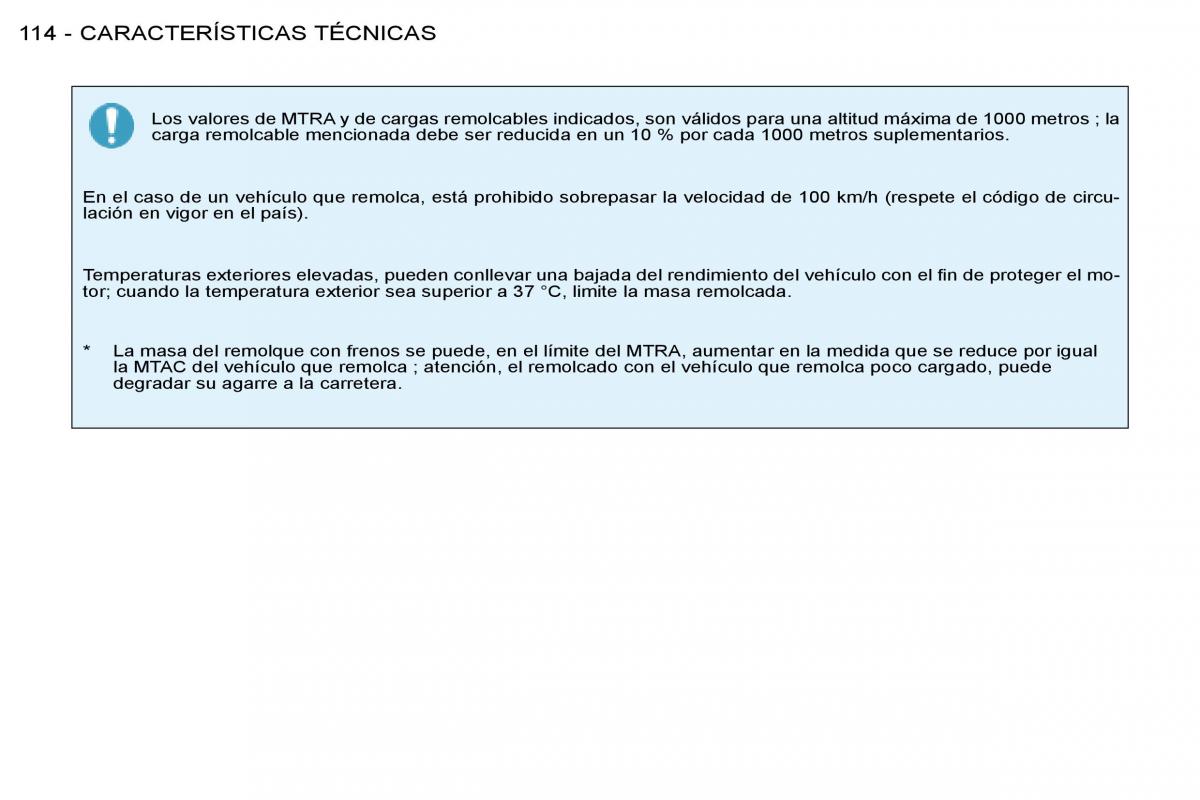 Peugeot 206 SW manual del propietario / page 121