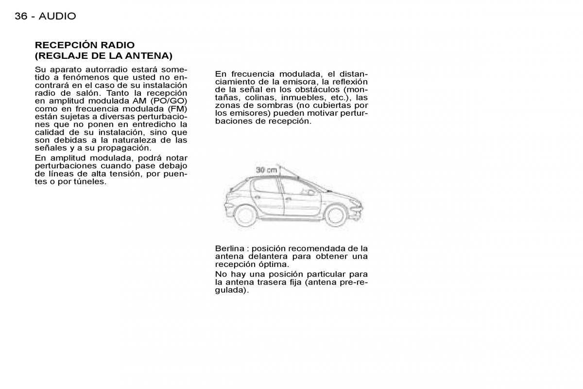 Peugeot 206 SW manual del propietario / page 35