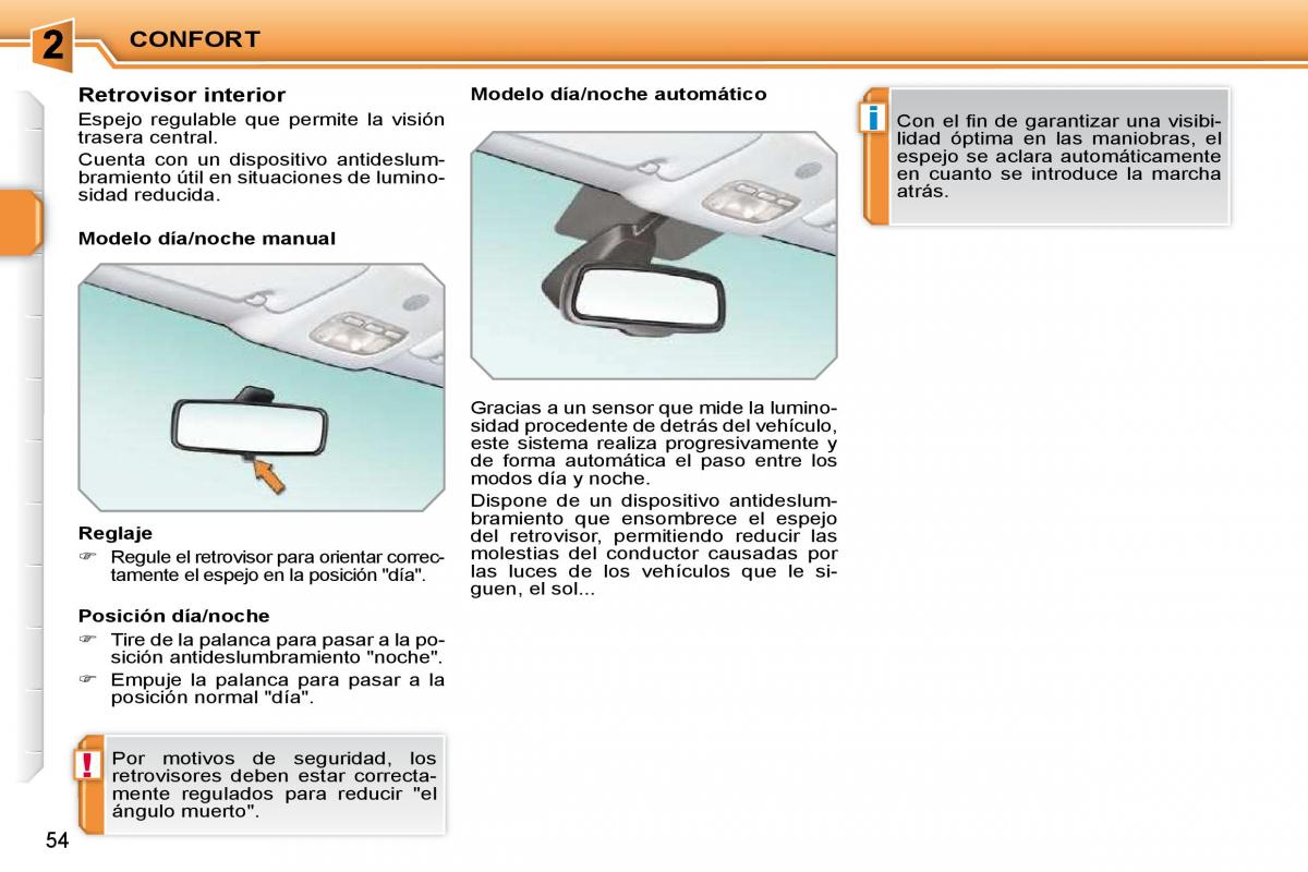 Peugeot 207 CC manual del propietario / page 56