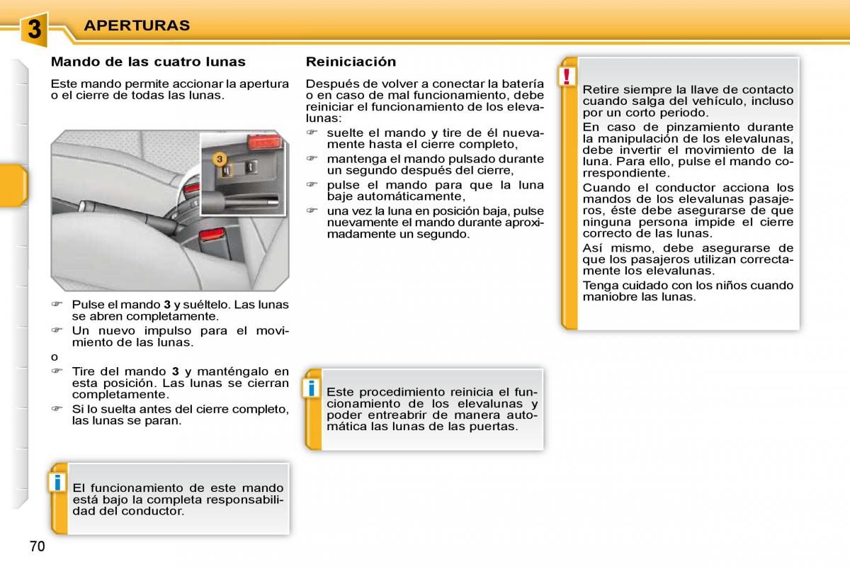 Peugeot 207 CC manual del propietario / page 75