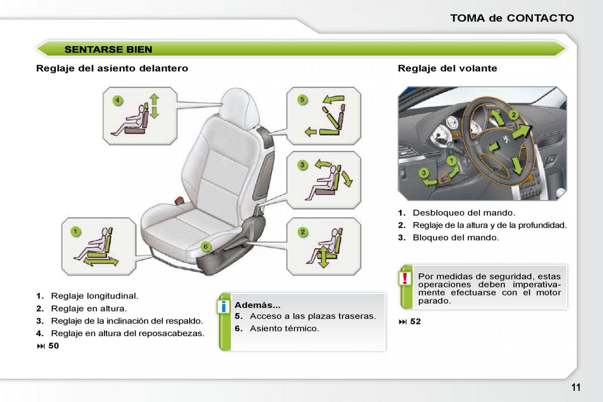 Peugeot 207 CC manual del propietario / page 8