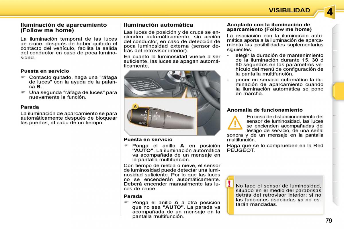 Peugeot 207 CC manual del propietario / page 85