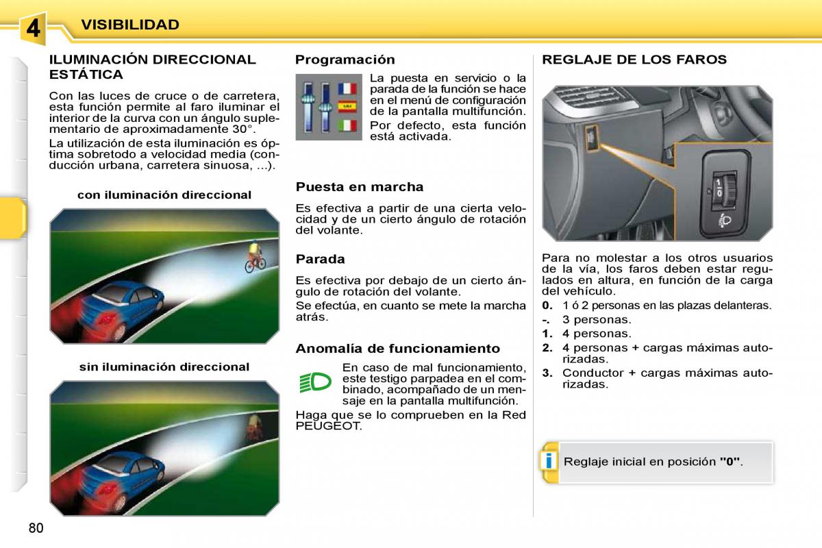 Peugeot 207 CC manual del propietario / page 87