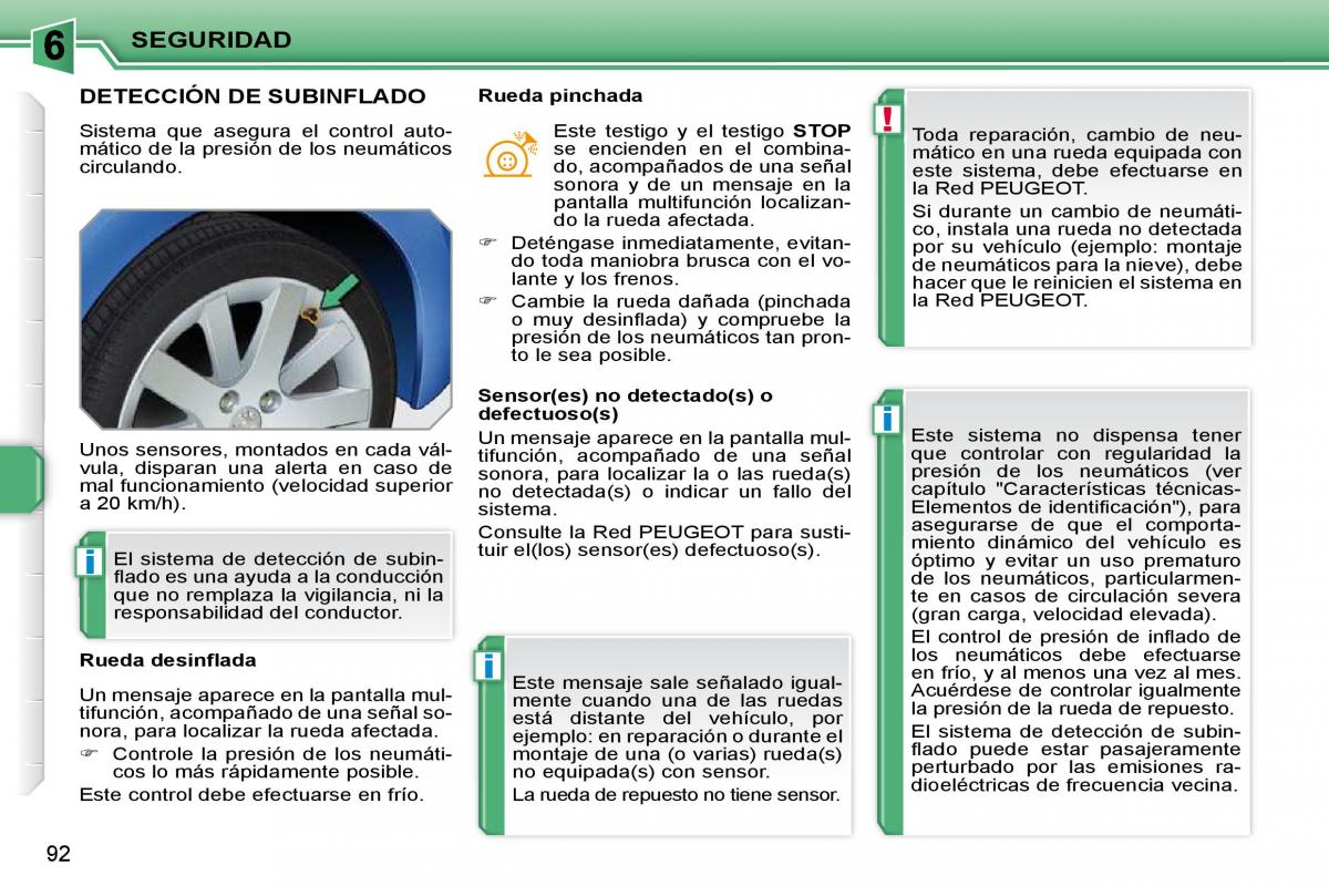 Peugeot 207 CC manual del propietario / page 101