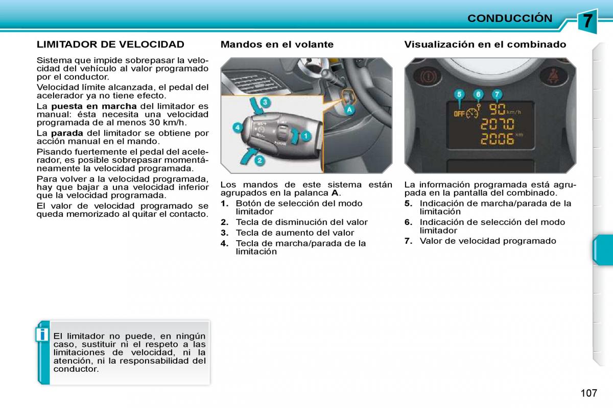 Peugeot 207 CC manual del propietario / page 117