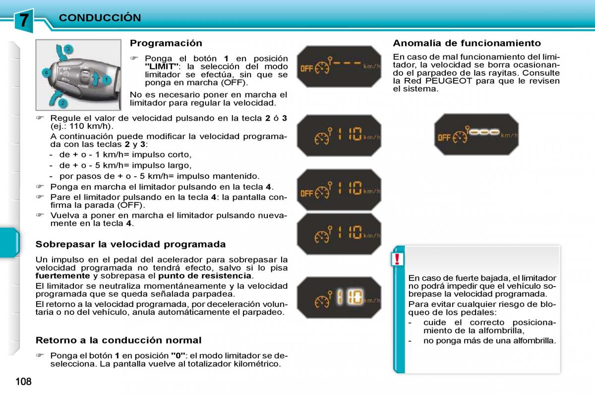 Peugeot 207 CC manual del propietario / page 118