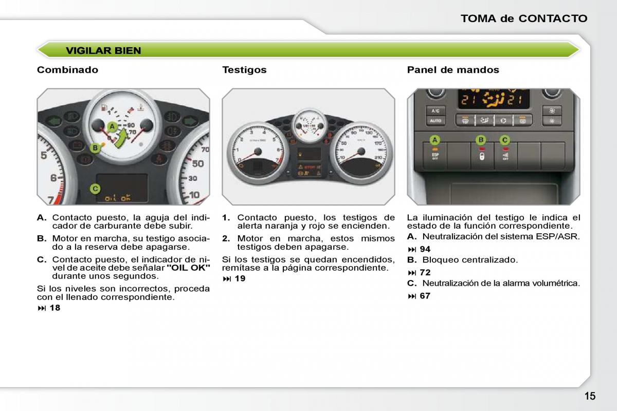 Peugeot 207 CC manual del propietario / page 12