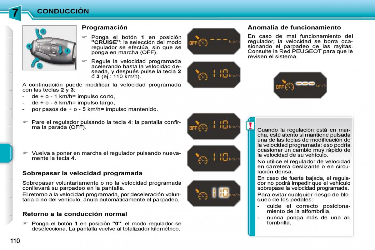 Peugeot 207 CC manual del propietario / page 120