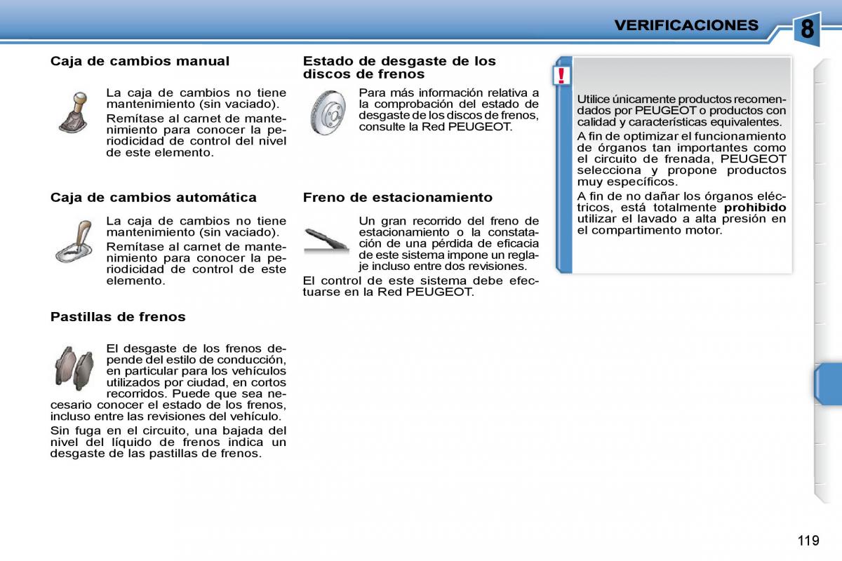 Peugeot 207 CC manual del propietario / page 129