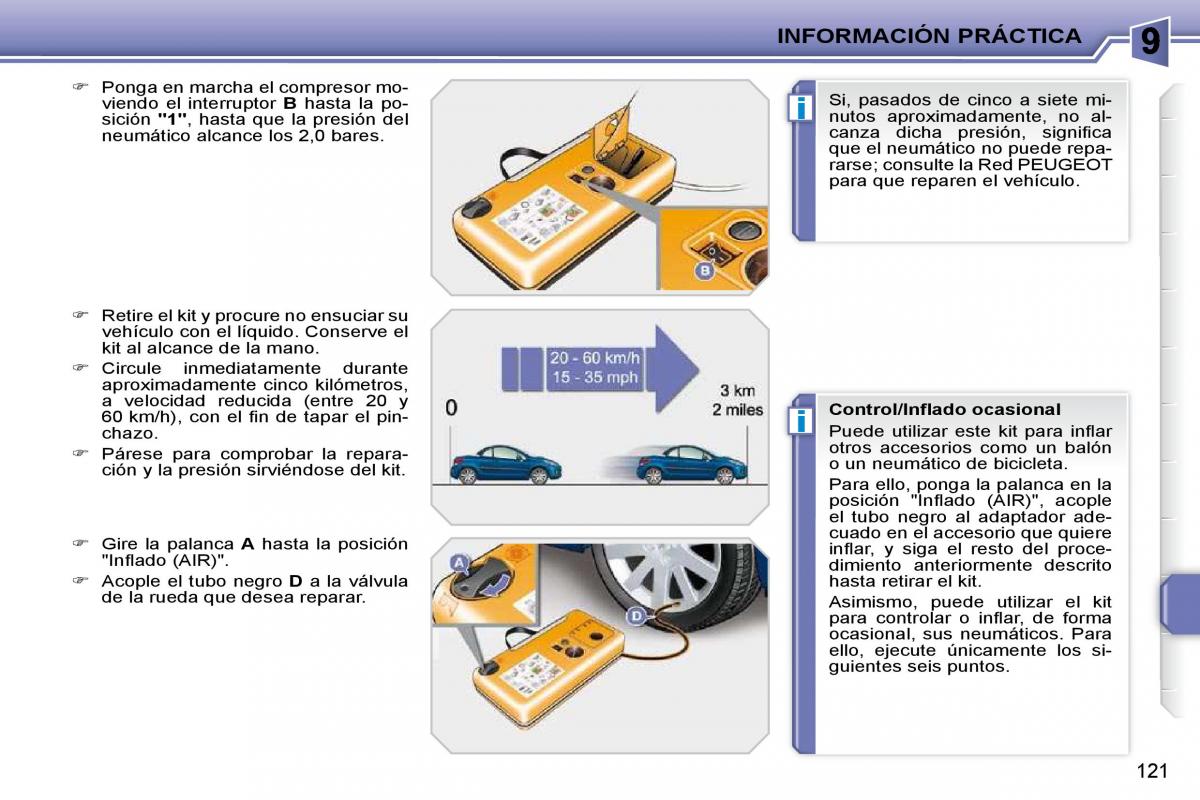 Peugeot 207 CC manual del propietario / page 131