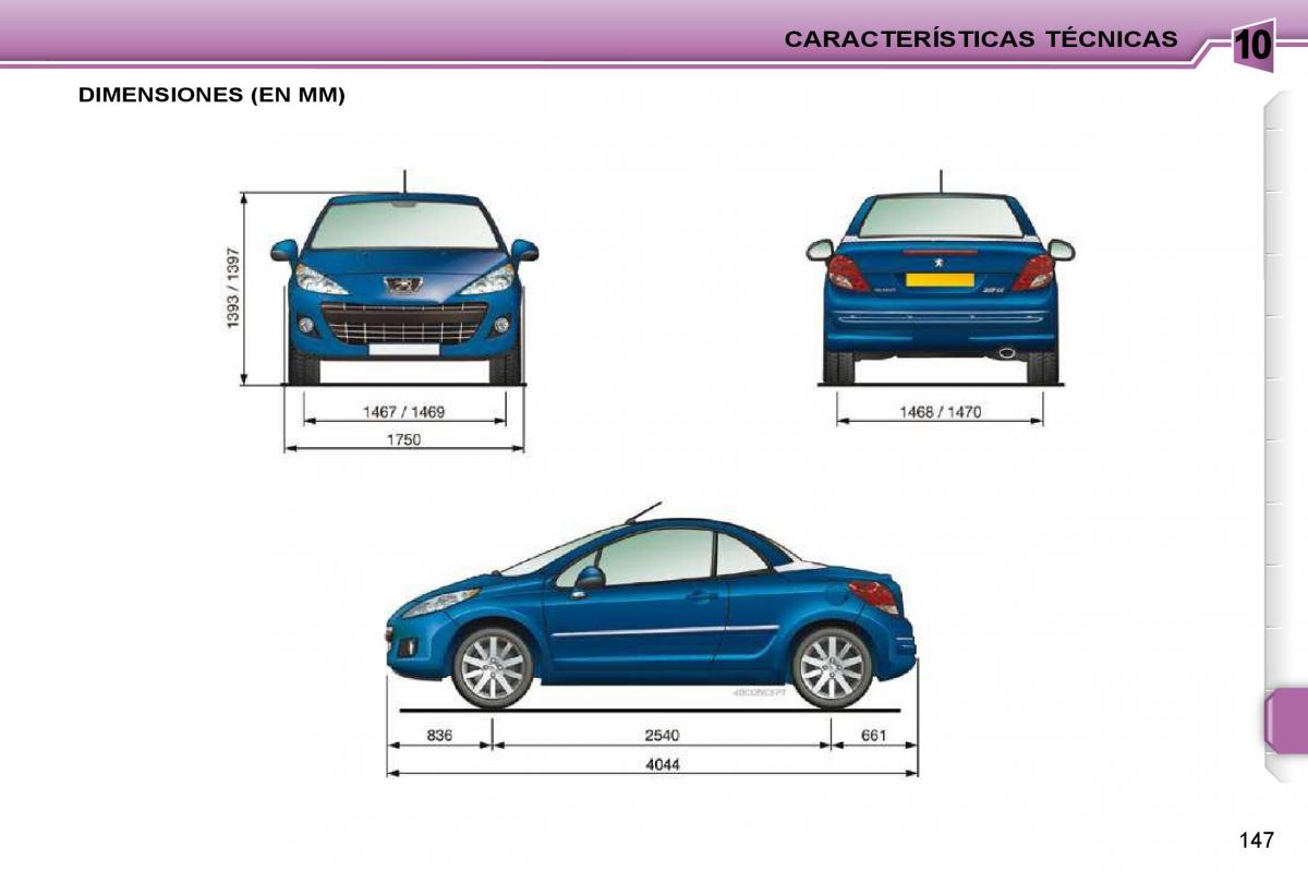 Peugeot 207 CC manual del propietario / page 157