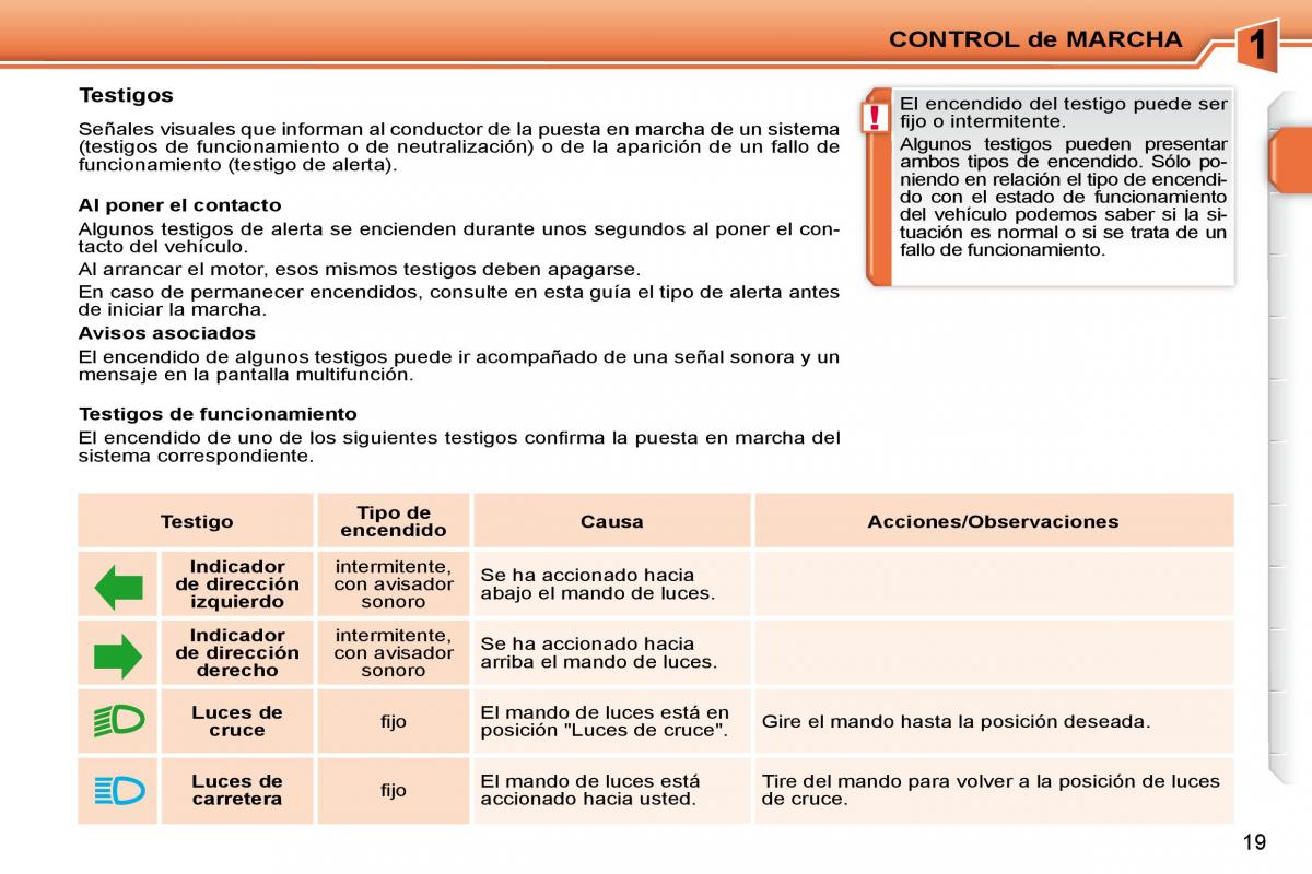 Peugeot 207 CC manual del propietario / page 16