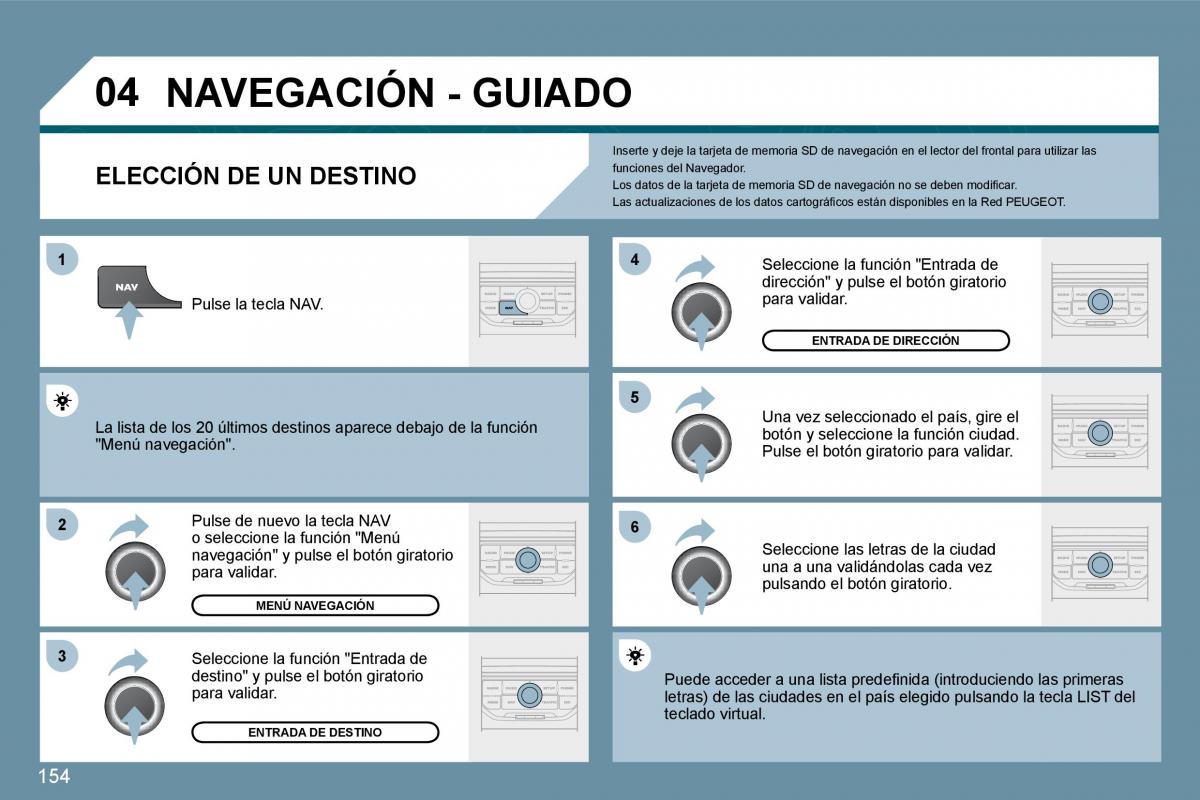 Peugeot 207 CC manual del propietario / page 164