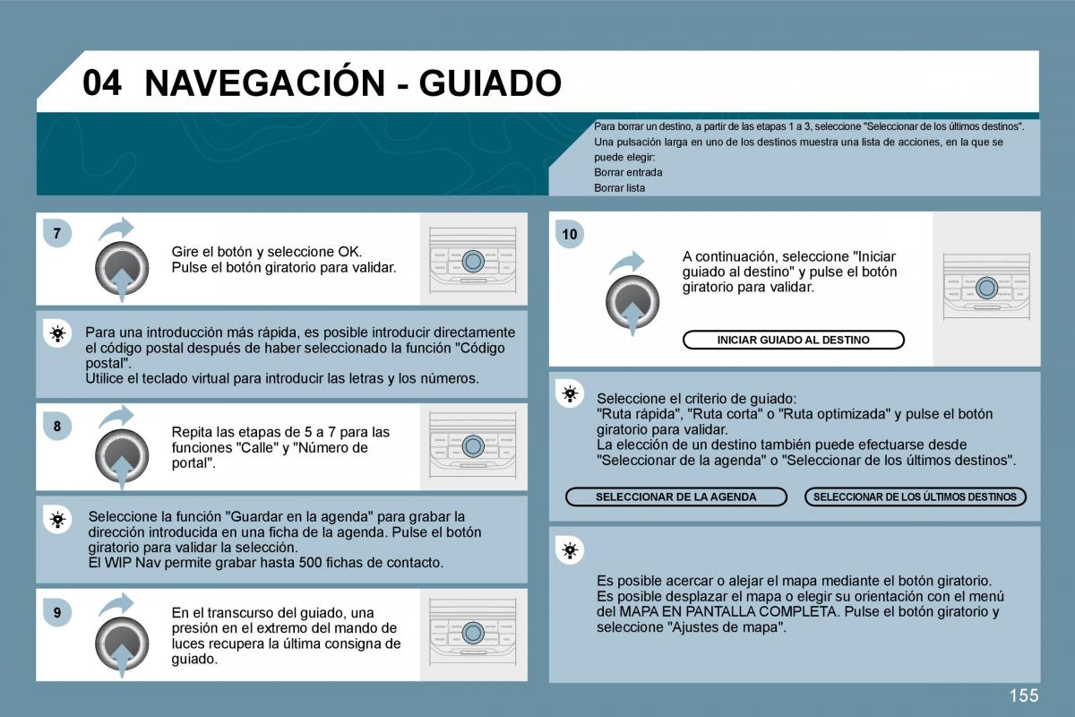 Peugeot 207 CC manual del propietario / page 165