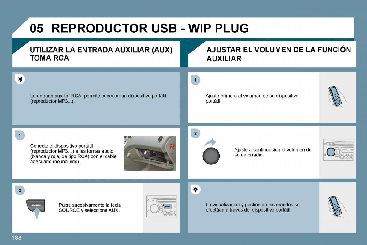 Peugeot 207 CC manual del propietario / page 197