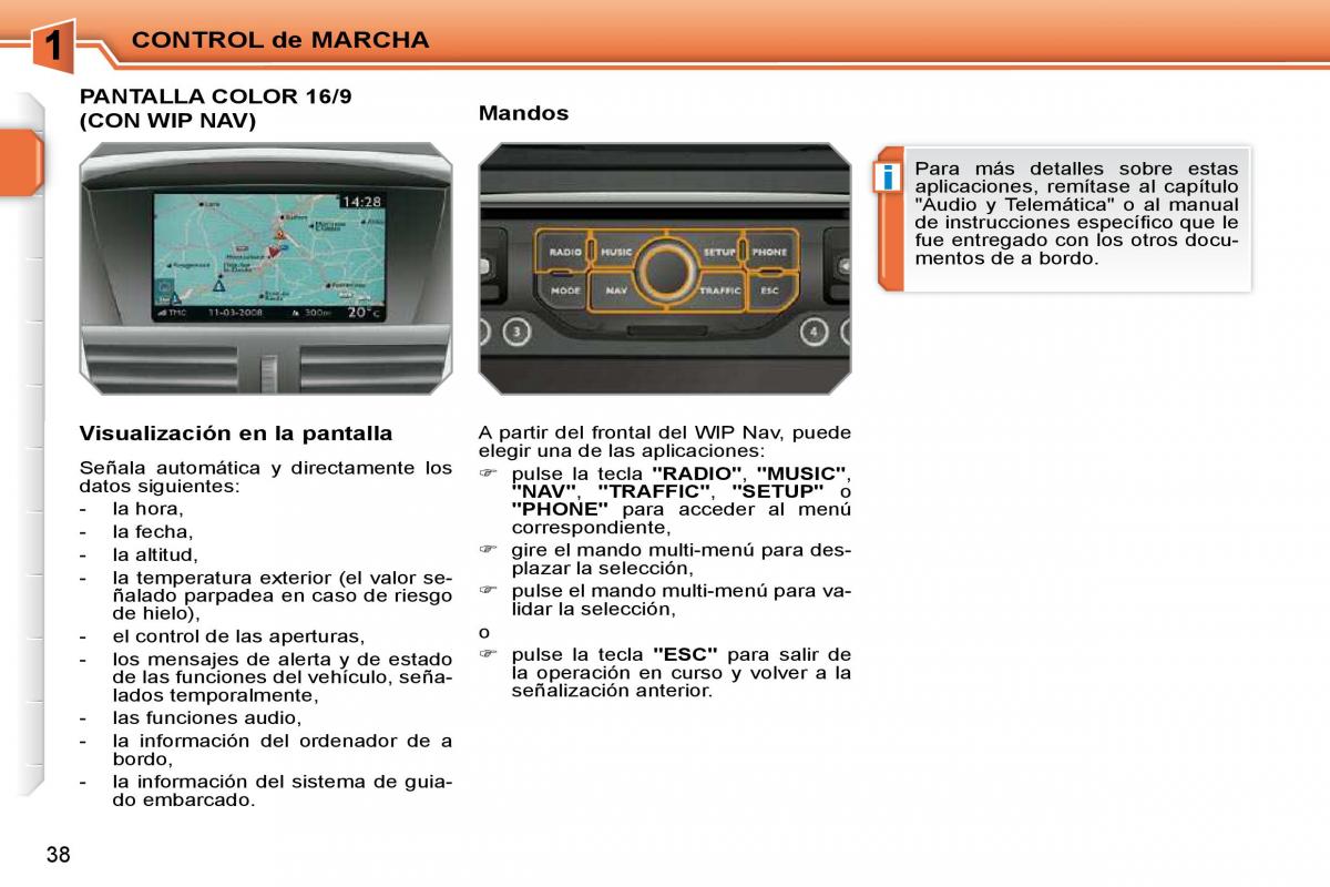 Peugeot 207 CC manual del propietario / page 35