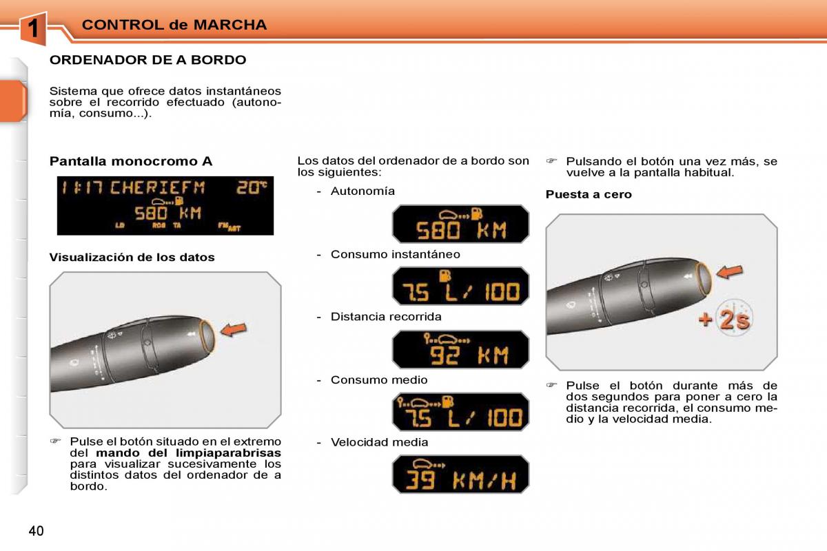 Peugeot 207 CC manual del propietario / page 37