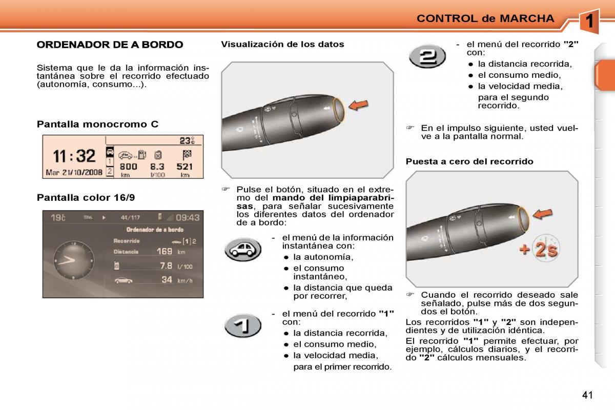 Peugeot 207 CC manual del propietario / page 39