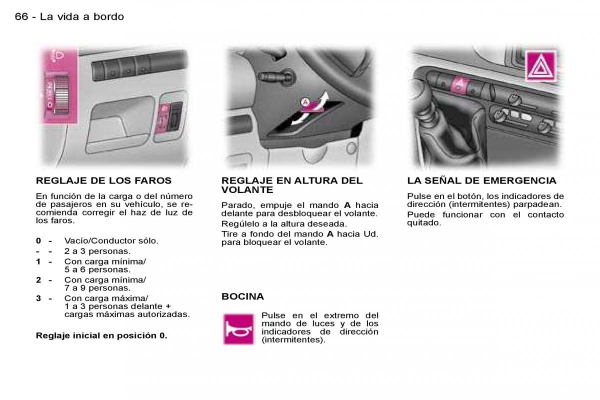 Peugeot Expert I 1 manual del propietario / page 68