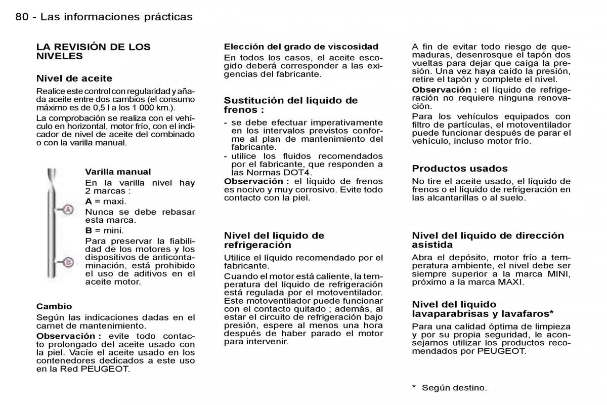 Peugeot Expert I 1 manual del propietario / page 85