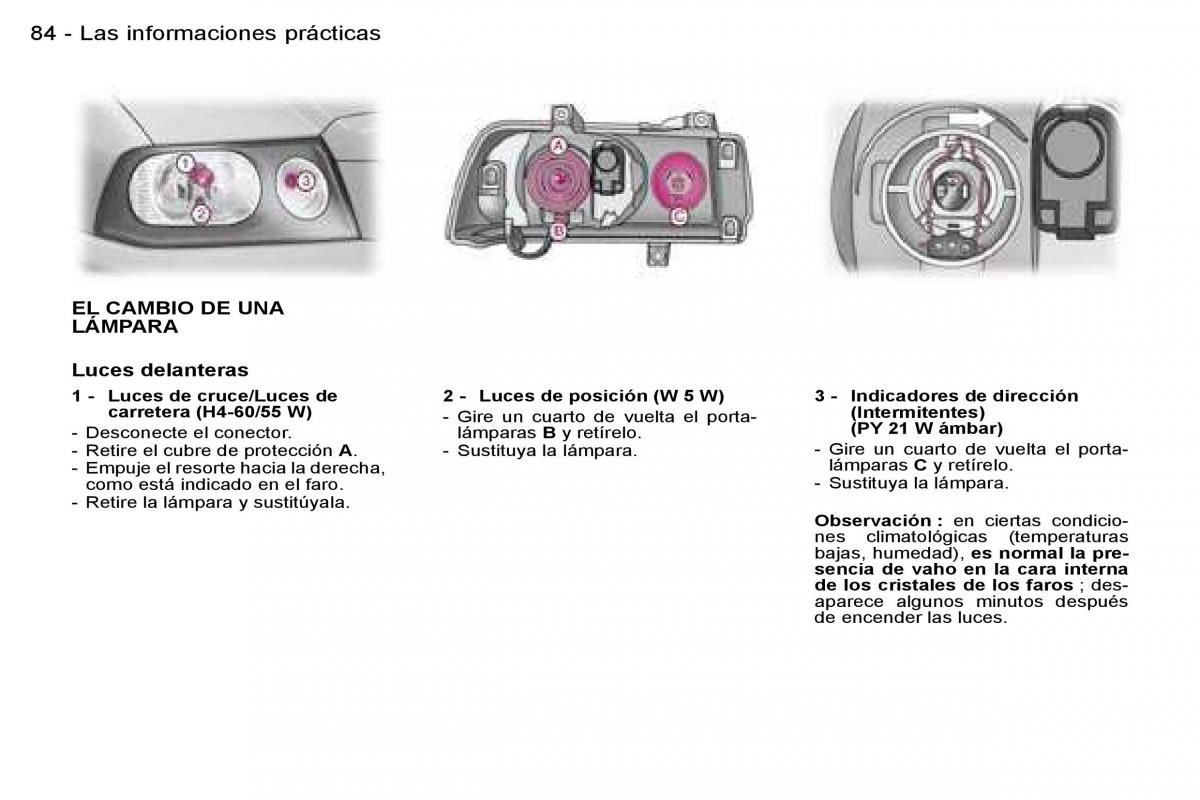 Peugeot Expert I 1 manual del propietario / page 89