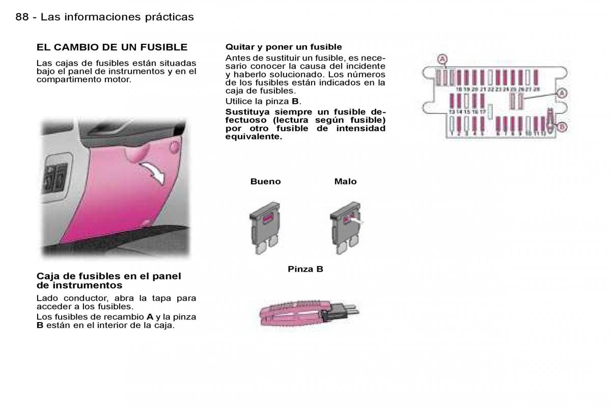 Peugeot Expert I 1 manual del propietario / page 96