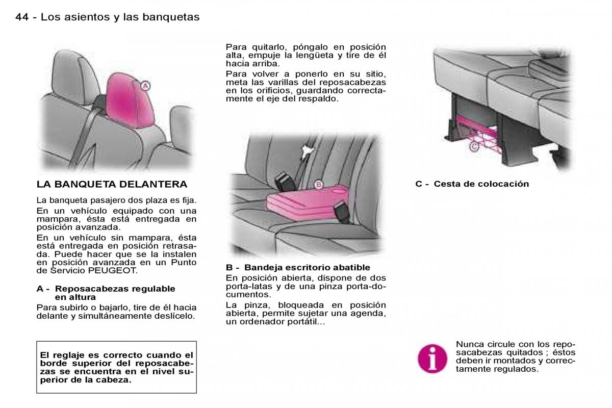 Peugeot Expert I 1 manual del propietario / page 45