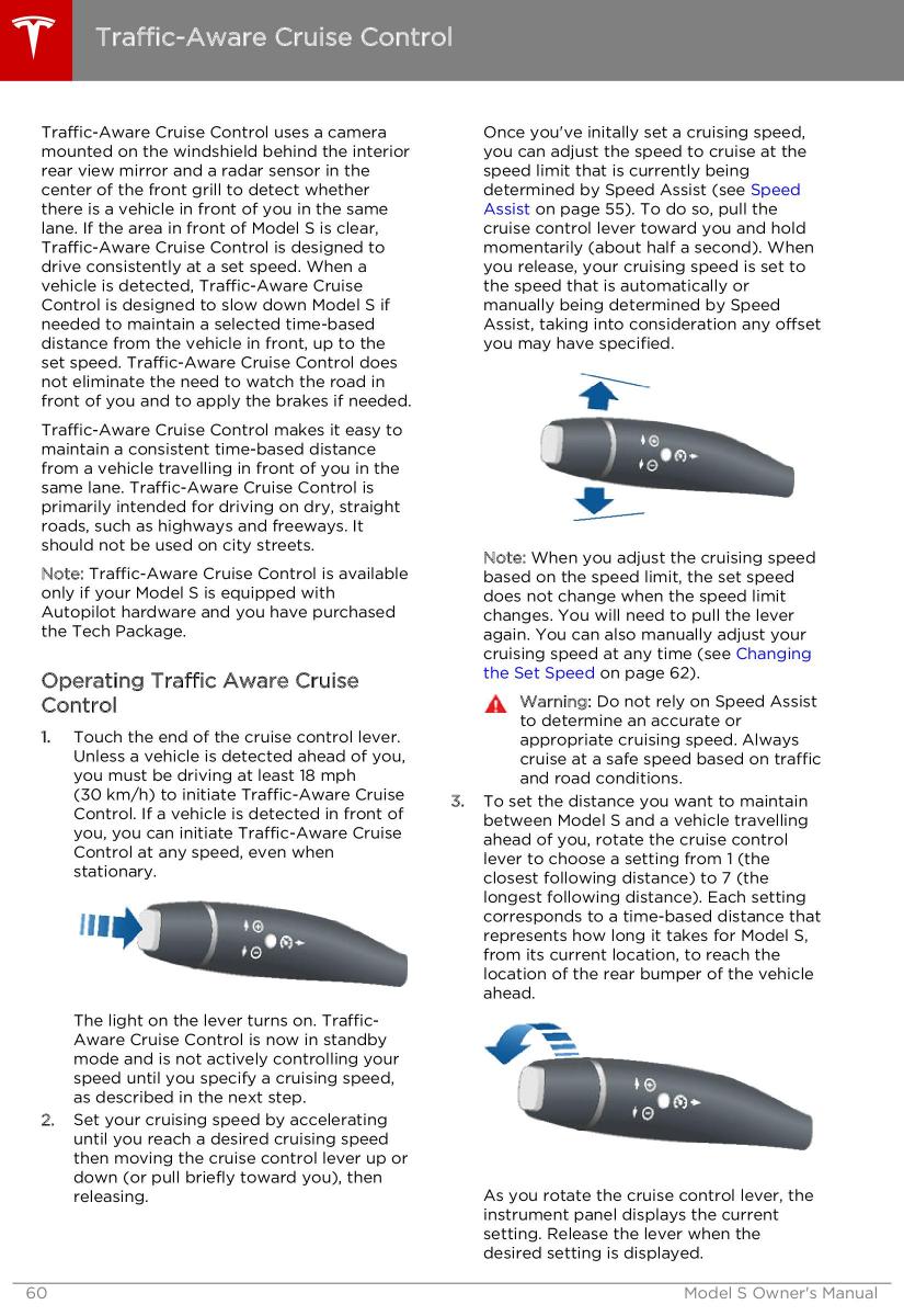 Tesla S owners manual / page 60