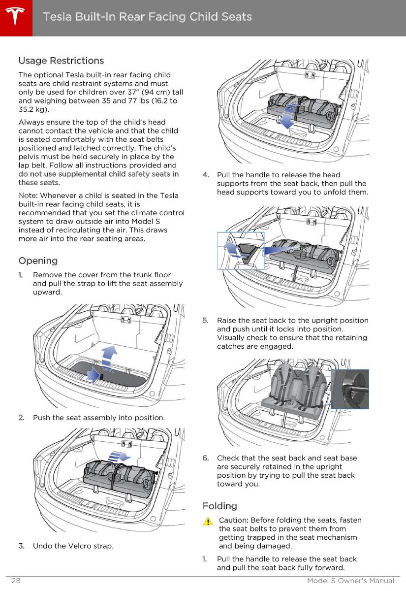 Tesla S owners manual / page 28