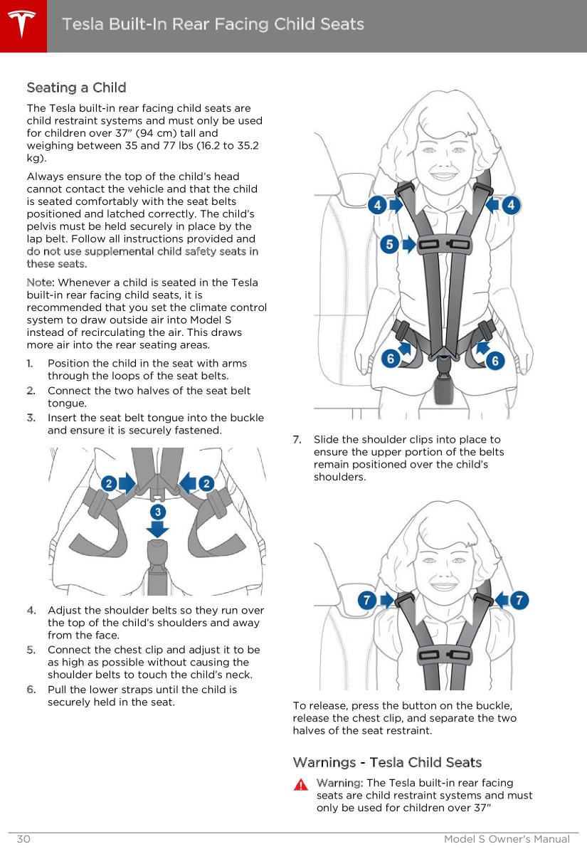 Tesla S owners manual / page 30