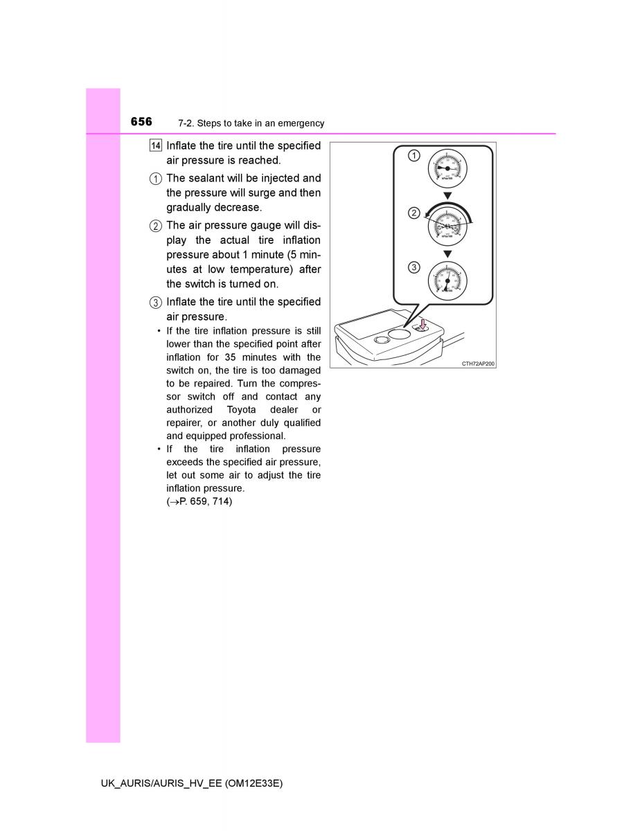 Toyota Auris II 2 owners manual / page 656