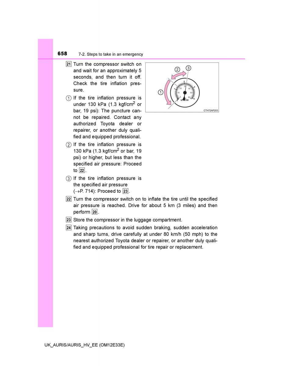 Toyota Auris II 2 owners manual / page 658