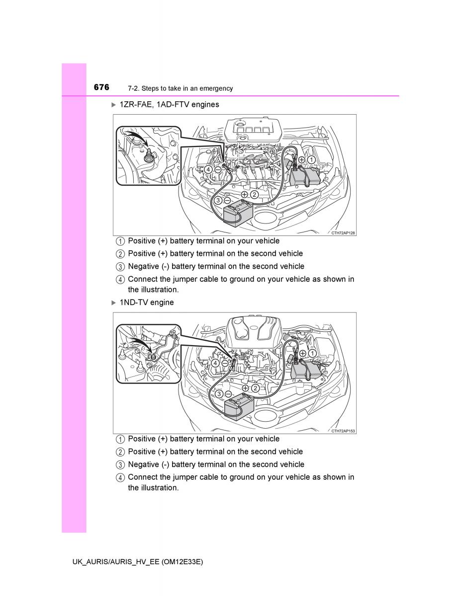 Toyota Auris II 2 owners manual / page 676