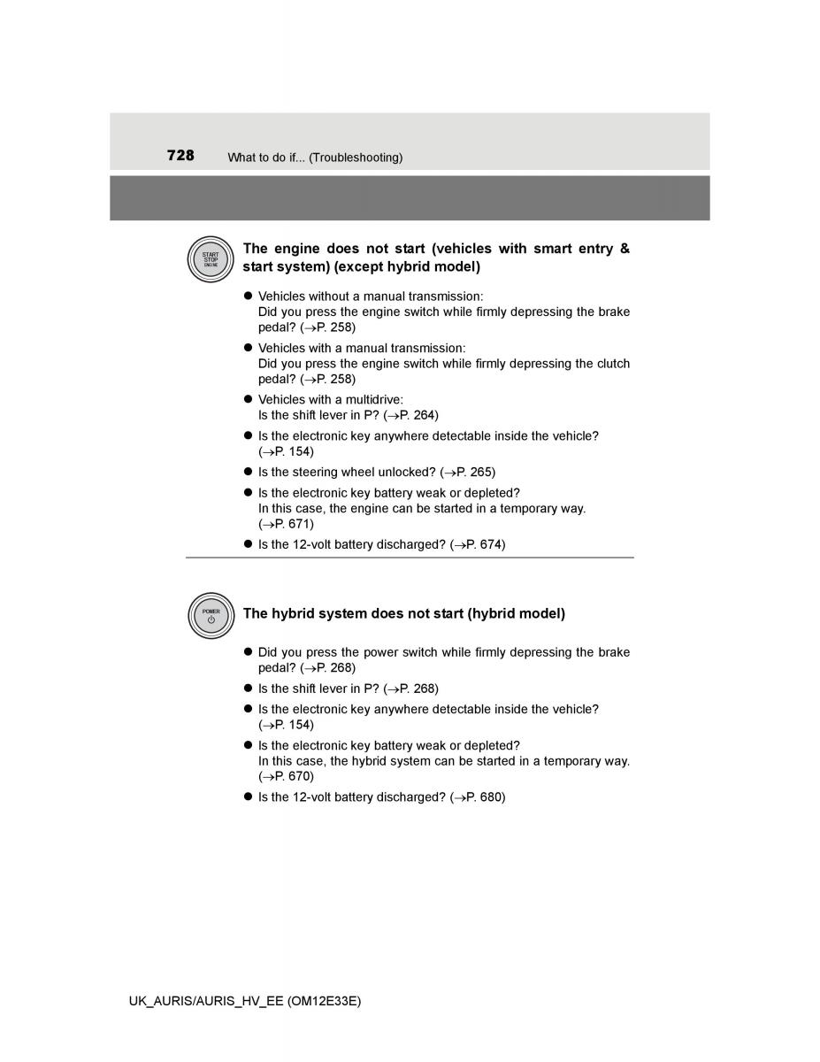 Toyota Auris II 2 owners manual / page 728