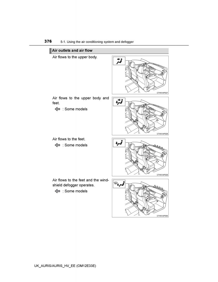 Toyota Auris II 2 owners manual / page 376