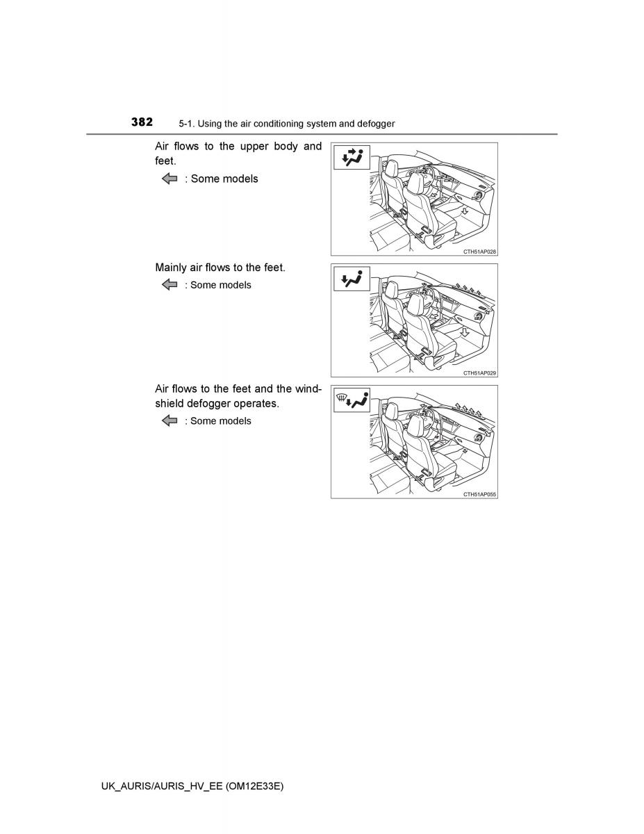 Toyota Auris II 2 owners manual / page 382