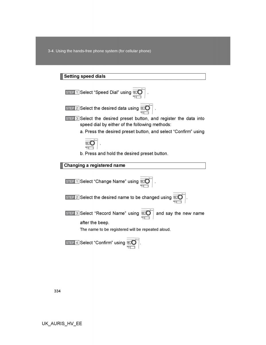 Toyota Auris Hybrid I 1 owners manual / page 334