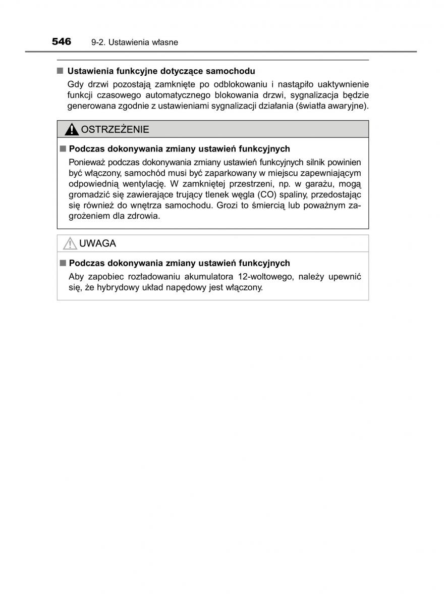 Toyota Auris Hybrid II 2 instrukcja obslugi / page 546