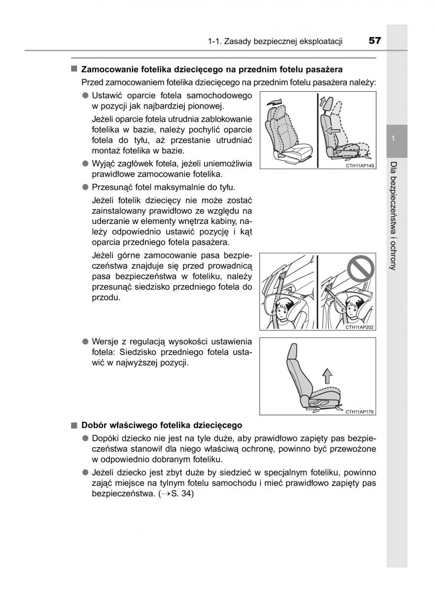 Toyota Auris Hybrid II 2 instrukcja obslugi / page 57