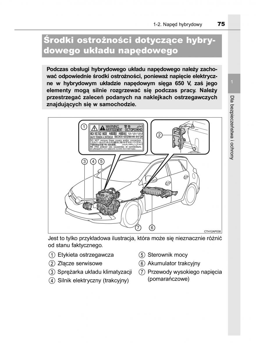 Toyota Auris Hybrid II 2 instrukcja obslugi / page 75